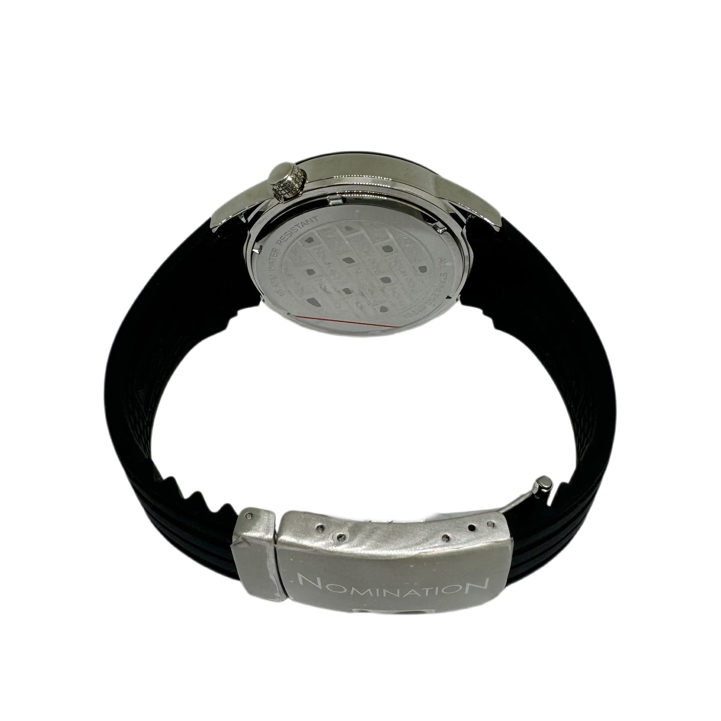 Nomination Watch on Black Silicone 077000/017 (NEW)