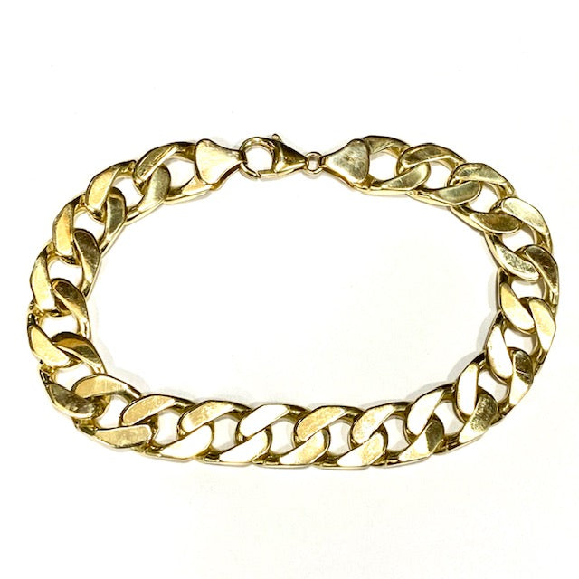9ct Gold 8 inch Curb Bracelet Pre-Loved