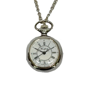 1223  Woodford Silver Pendant watch on chain