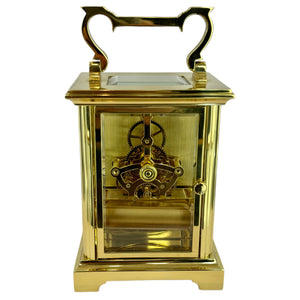 1430 Woodford Brass Skeletal Quartz Carriage Clock £545