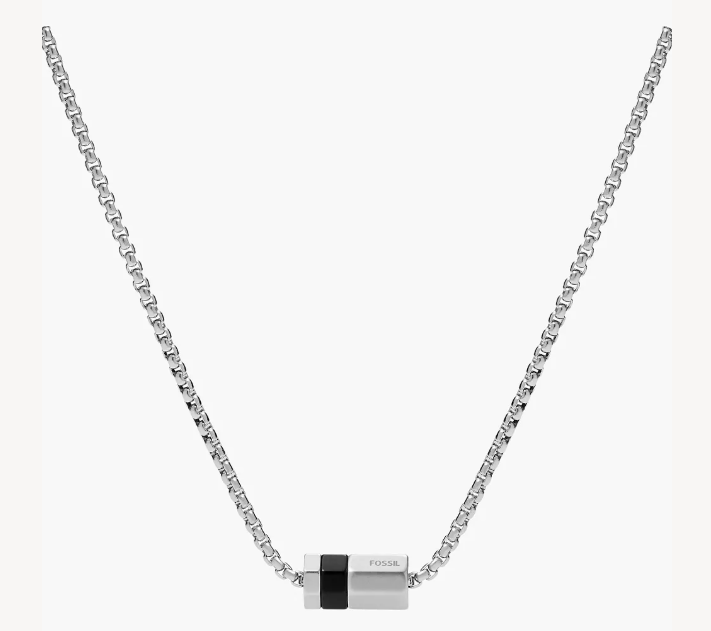 Fossil Gents Classics Stainless Steel Pendant Necklace JF03999998