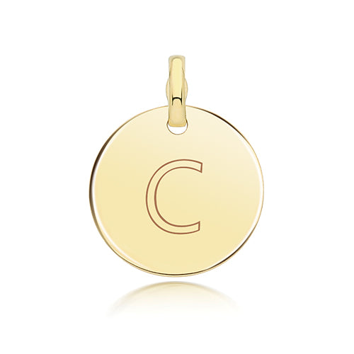 9ct Yellow Gold Initial Pendant
