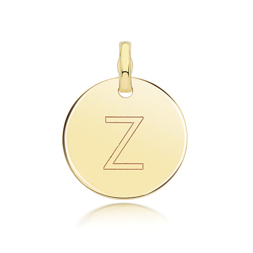 9ct Yellow Gold Initial Pendant