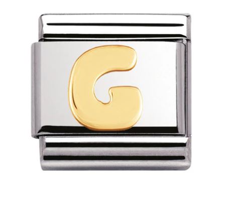 Nomination Classic 18K Gold Letter Initial Charm 030101