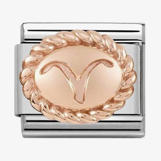 Nomination Classic 9ct Rose Gold Zodiac Sign Charm 430109