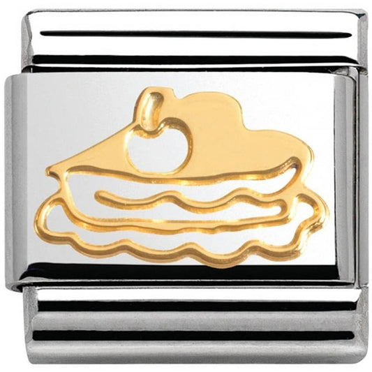 Nomination Classic 18K Gold Madame Monsieur Pie Charm 030162/01