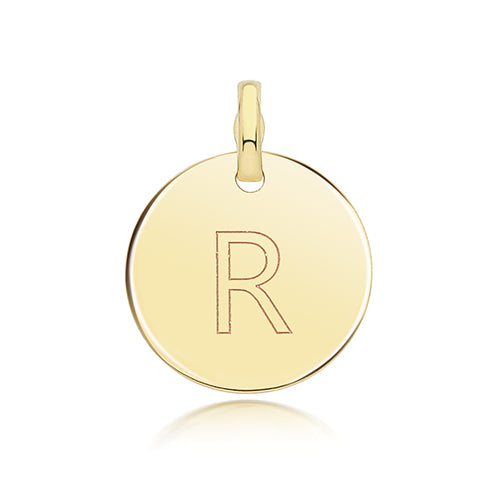 9ct Yellow Gold Initial Pendant