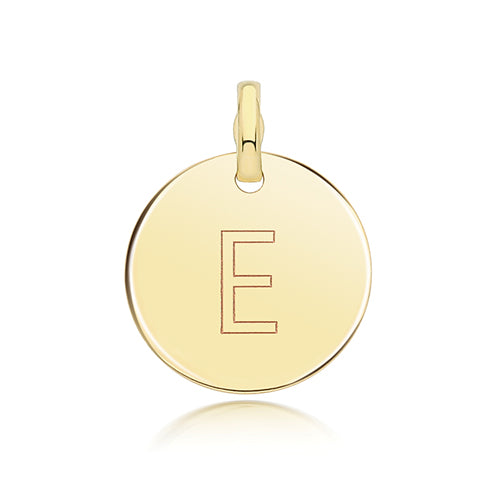 9ct Yellow Gold Initial Pendant