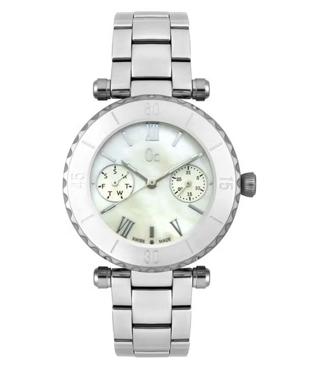 GC Ladies Stainless Steel MOP Dial Diver Chic Bracelet Watch ref I47502L1