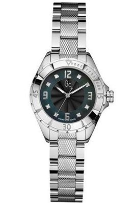 GC Ladies Stainless Steel MOP Diamond Dot Dial bracelet watch ref X68105L2S