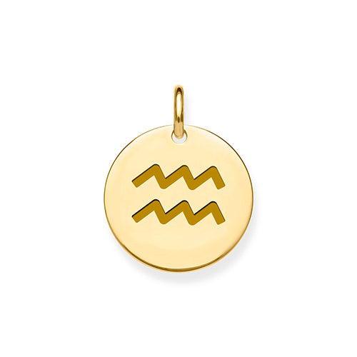 9ct Yellow Gold Zodiac Pendant