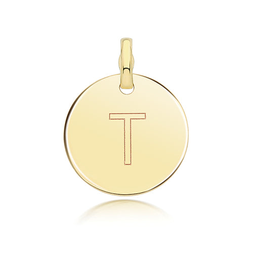 9ct Yellow Gold Initial Pendant