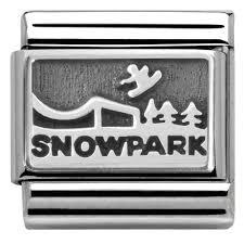 Nomination Classic Silvershine Oxidised Snow Park Charm 330102/25