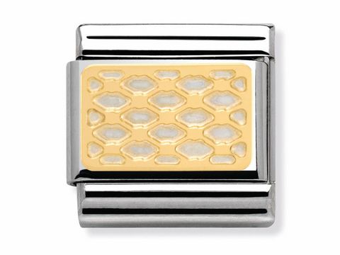 Nomination Classic 18K Gold Plot Grid Charm 030158/09