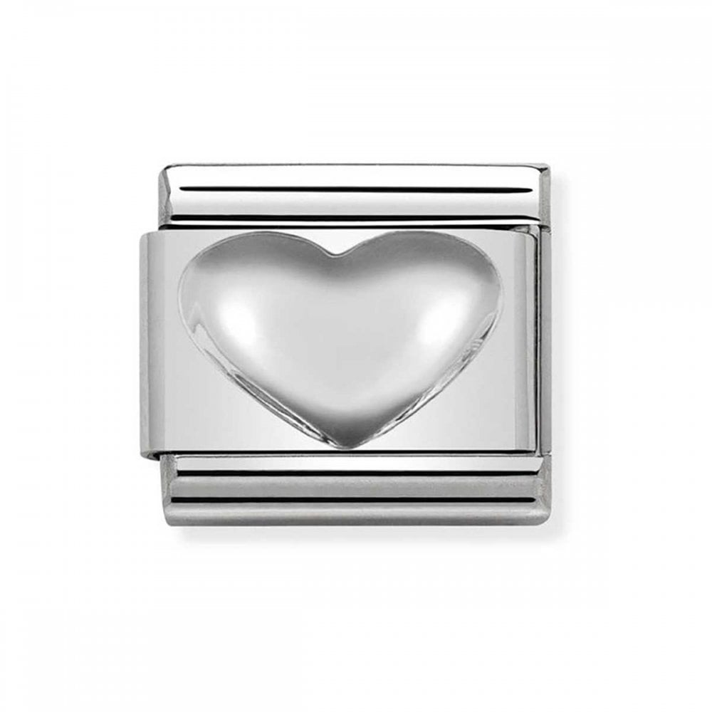 Nomination Classic Silvershine Heart Charm 330106/01