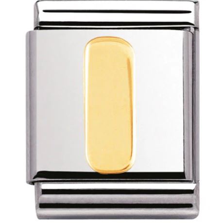 Nomination Big 18K Gold Letter Initial Charm 032101