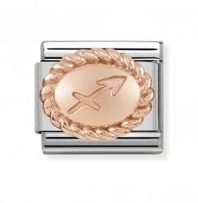 Nomination Classic 9ct Rose Gold Zodiac Sign Charm 430109