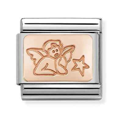 Nomination Classic 9ct Rose Gold Angel Charm 430101/45