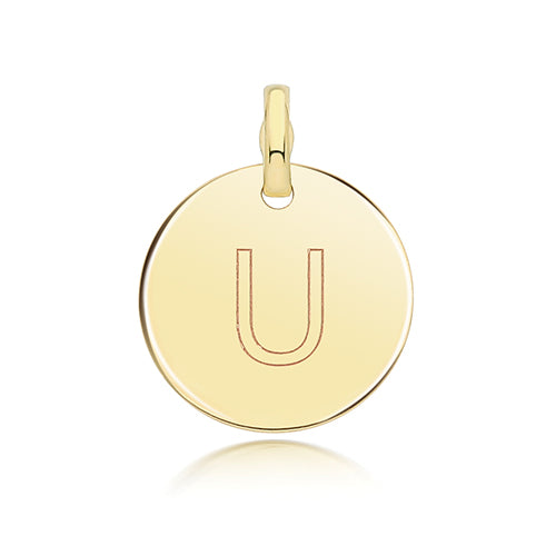 9ct Yellow Gold Initial Pendant
