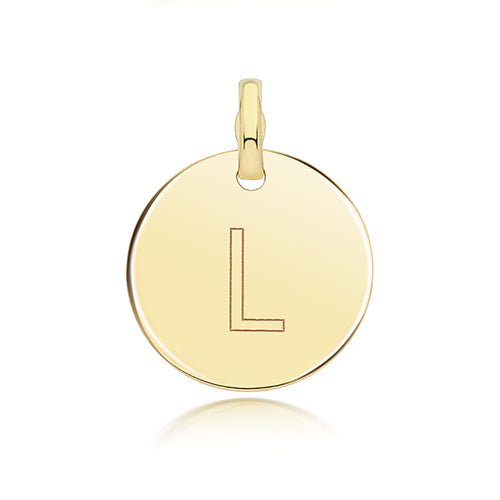 9ct Yellow Gold Initial Pendant