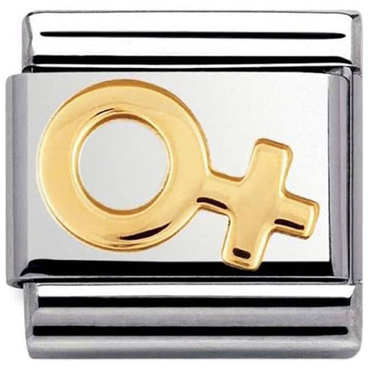 Nomination Classic 18K Gold Female Sign Charm 030116/04