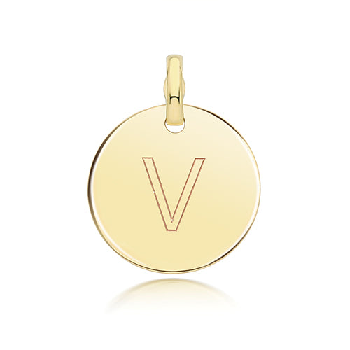 9ct Yellow Gold Initial Pendant