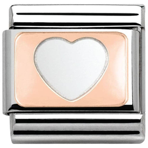 Nomination Classic 9ct Rose Gold (Cut Out) Heart Charm 430101/08