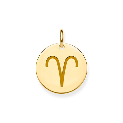 9ct Yellow Gold Zodiac Pendant