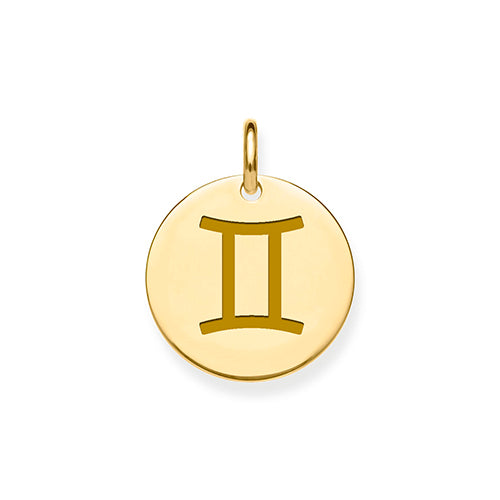 9ct Yellow Gold Zodiac Pendant