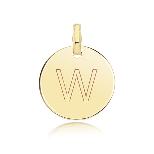 9ct Yellow Gold Initial Pendant