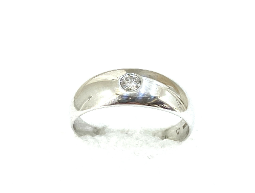 9ct White Gold Diamond Ring