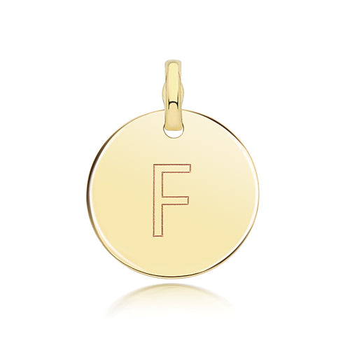 9ct Yellow Gold Initial Pendant