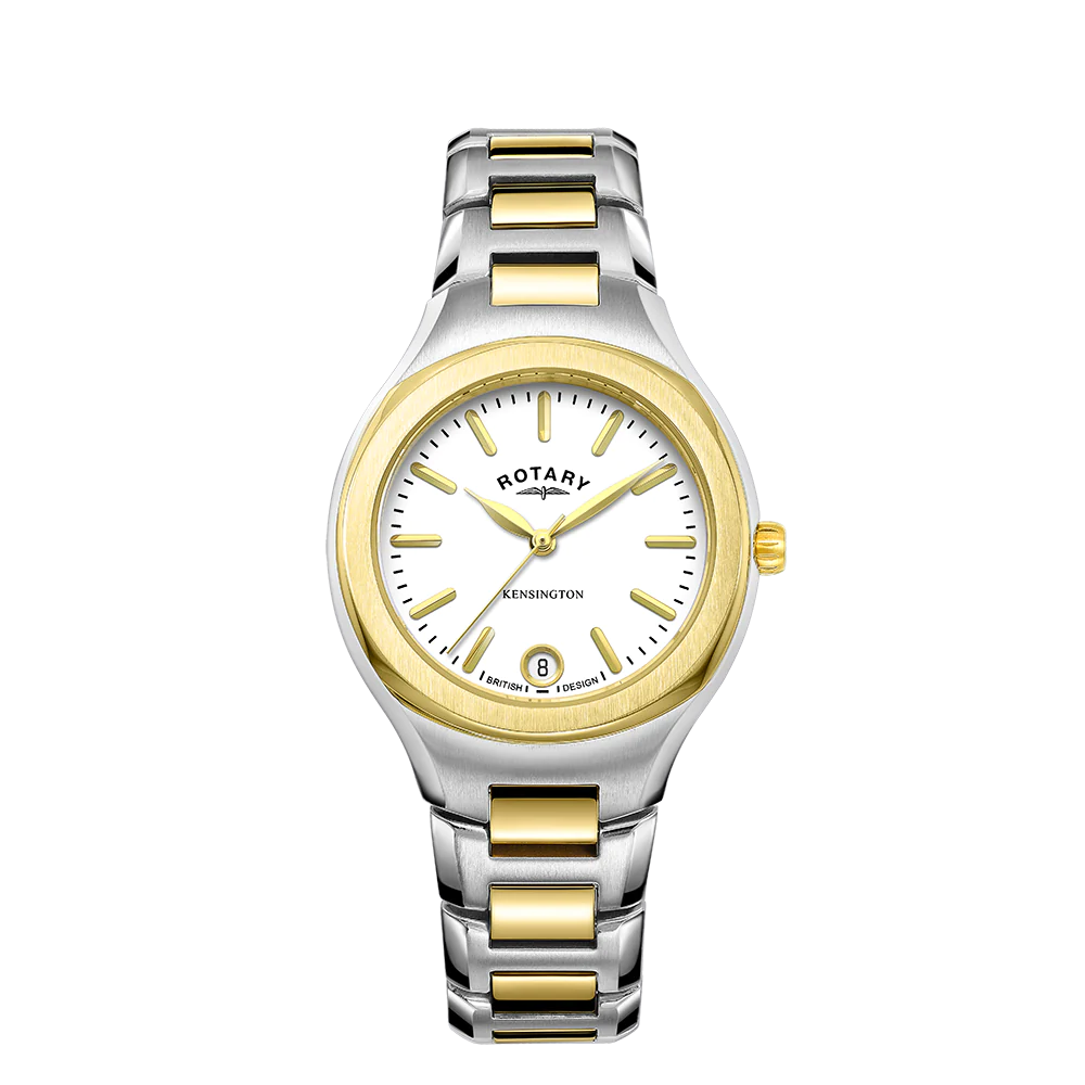LB05107/02 Rotary Ladies Kensington 2 tone with date bracelet watch