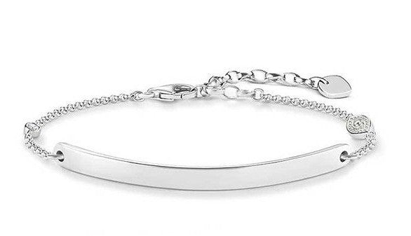Thomas Sabo Sterling Silver Nazar's Eye 'Love Bridge' ID Bracelet