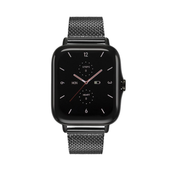 47510/BK Storm Stainless Steel SM2 Smart watch on Black Mesh bracelet