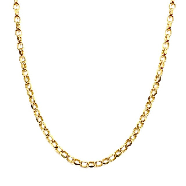 9ct Yellow Gold Filed Belcher Chain Necklace Pre-loved