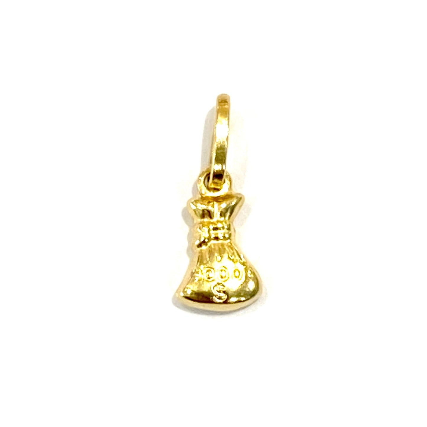 18ct Yellow Gold Money Bag "$1000" Charm Pre Loved