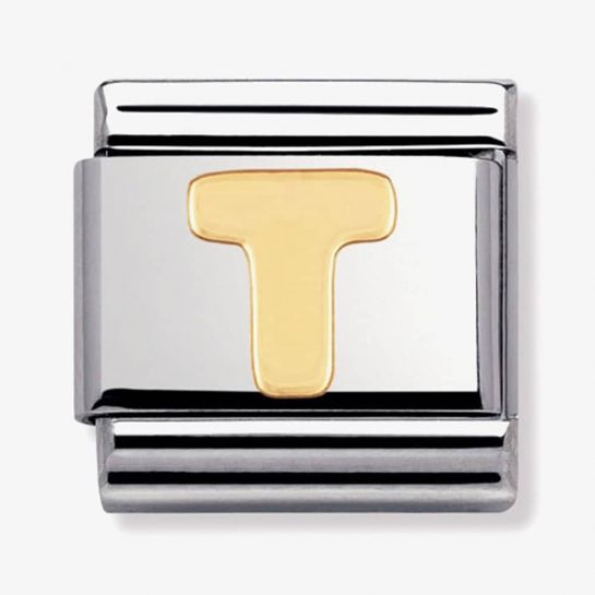 Nomination Classic 18K Gold Letter Initial Charm 030101