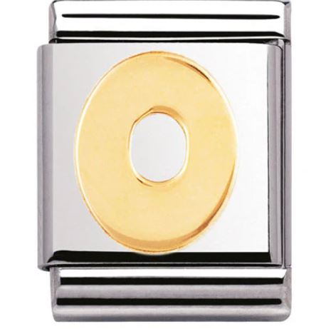 Nomination Big 18K Gold Letter Initial Charm 032101