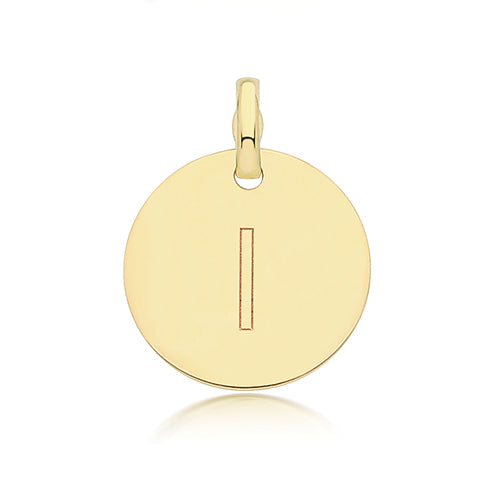 9ct Yellow Gold Initial Pendant