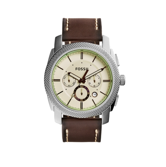 Fossil Machine Chronograph Stainless Steel Watch Ref FS5108