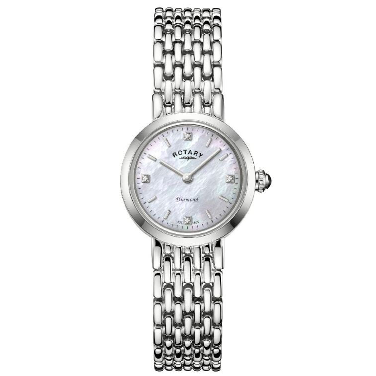 Rotary Ladies Heritage Stainless Steel Dress Watch Dial Set With Diamonds