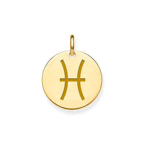 9ct Yellow Gold Zodiac Pendant