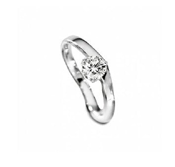 Furrer Jacot 18ct White Gold Diamond Solitaire Ring