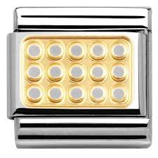 Nomination Classic 18K Gold Elegance Grill Charm 030153/02