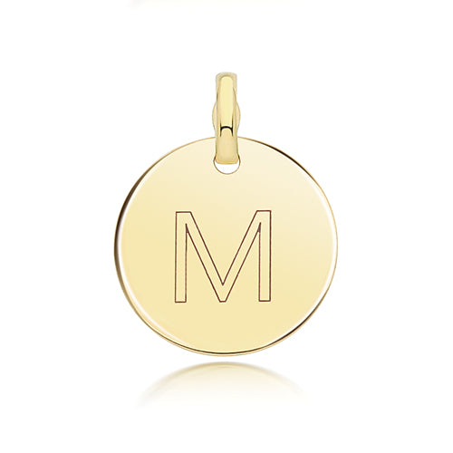 9ct Yellow Gold Initial Pendant