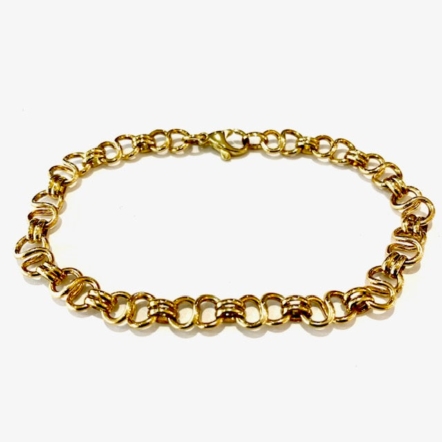 9ct Yellow Gold Athenian Link Bracelet