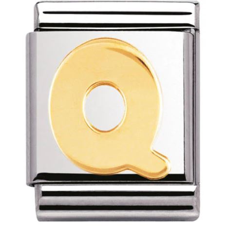 Nomination Big 18K Gold Letter Initial Charm 032101
