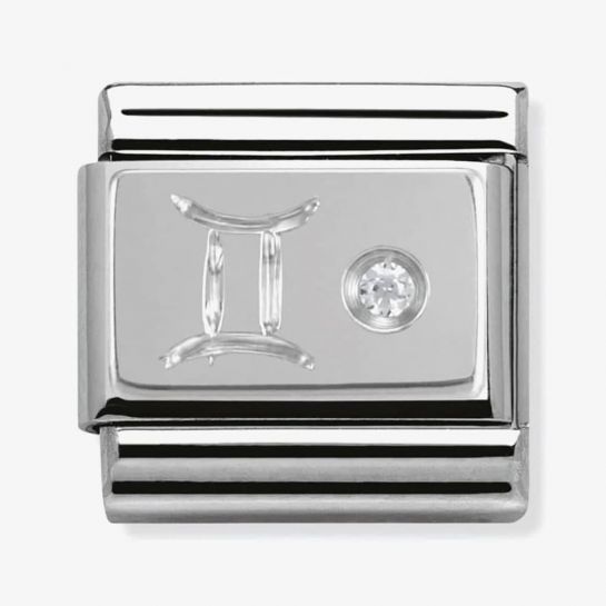 Nomination Classic Silvershine Zodiac Signs CZ Set Charm 330302