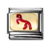 Nomination Classic 18K Gold and Enamel German Bottropp Horses Market Symbol Charm 030249/05